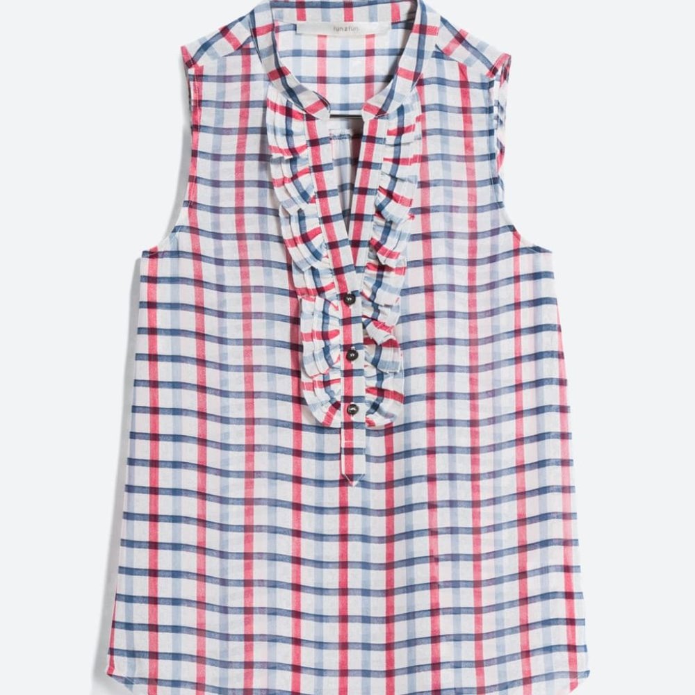 FUN2FUN Thorndale Ruffle Detail Blouse